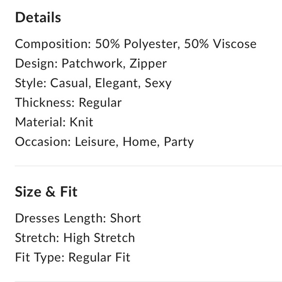 Gray knit Zip Down Piping Short Sweater Dress - Picture 7 of 7